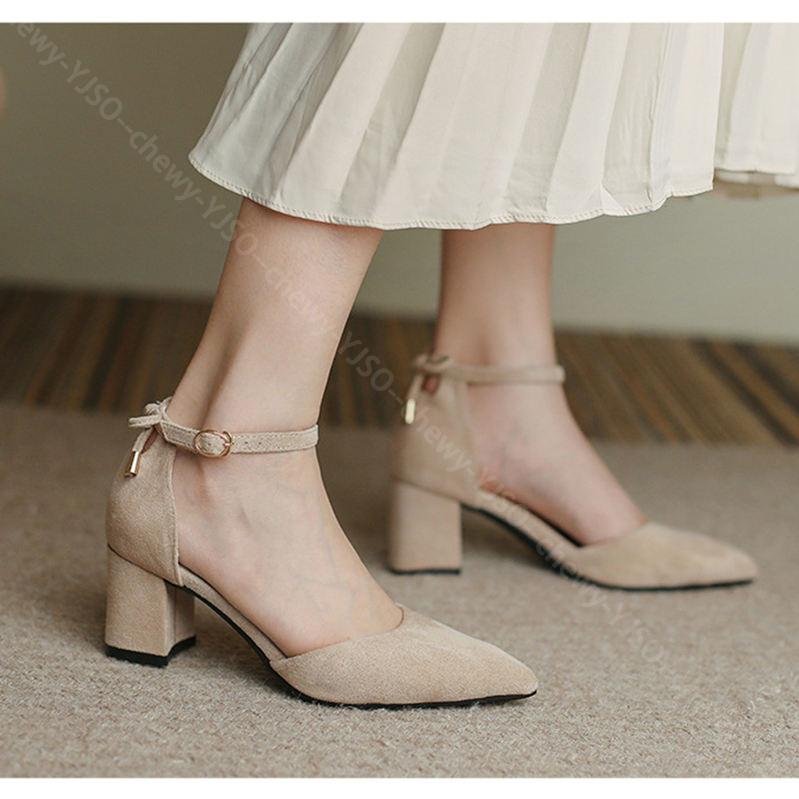 500円OFFクーポン 走れるパンプス アンクルストラップ チャンキーヒール ポインテッドトゥ 太ヒール ストラップ セパレート スエード 歩きやすい 履きやすい フォーマル フェミニン ミドルヒール 500円OFFクーポン 走れるパンプス アンクルストラップ チャンキーヒール ポインテッドトゥ 太ヒール ストラップ セパレート スエード 歩きやすい 履きやすい フォーマル フェミニン ミドルヒール