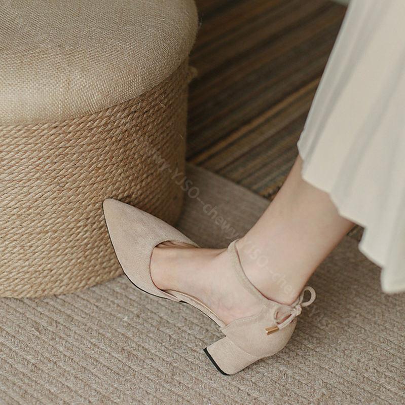 500円OFFクーポン 走れるパンプス アンクルストラップ チャンキーヒール ポインテッドトゥ 太ヒール ストラップ セパレート スエード 歩きやすい 履きやすい フォーマル フェミニン ミドルヒール 500円OFFクーポン 走れるパンプス アンクルストラップ チャンキーヒール ポインテッドトゥ 太ヒール ストラップ セパレート スエード 歩きやすい 履きやすい フォーマル フェミニン ミドルヒール