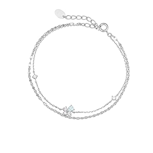 [ヨンドシー] アクアマリン シルバー ブレスレット 112214131906 レディース