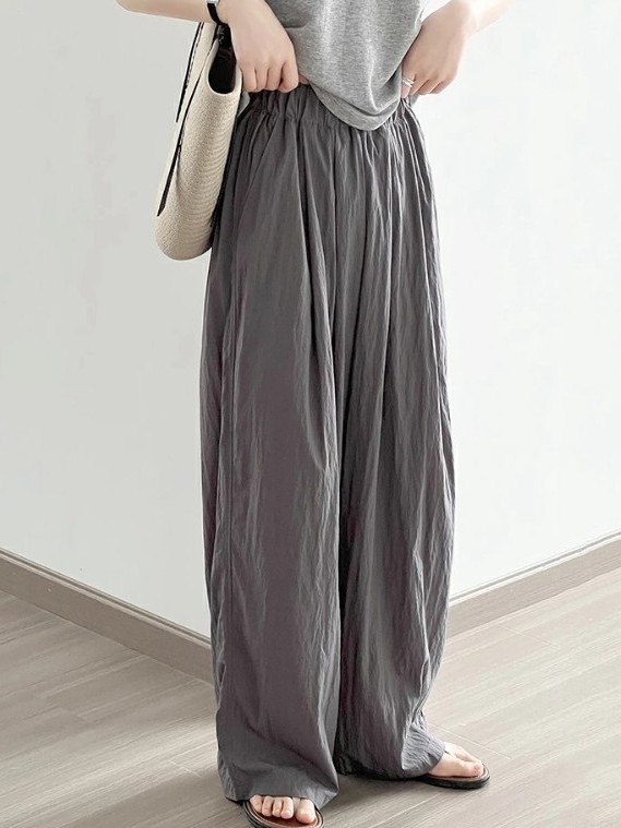 【女性大人気】 ぎ 無地 ギャザー ハイウエスト ファッション カジュアルパンツ 【女性大人気】 ぎ 無地 ギャザー ハイウエスト ファッション カジュアルパンツ
