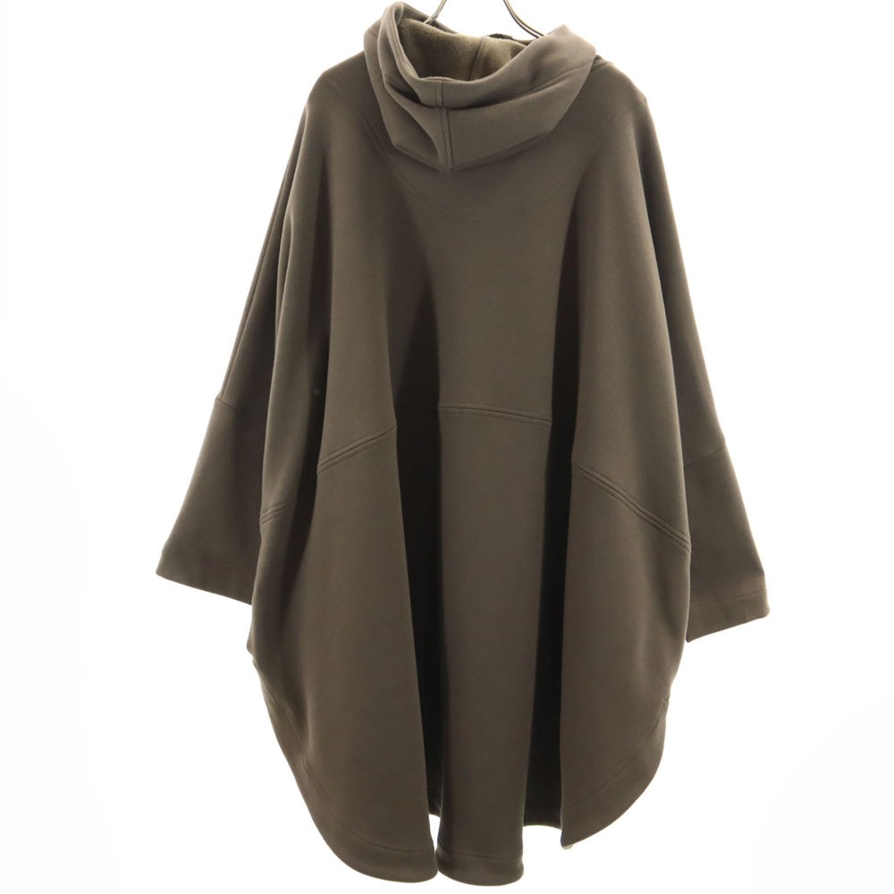ベータ 長袖 ポンチョ風 コート F ブラウン系 β 裏フリース レディース