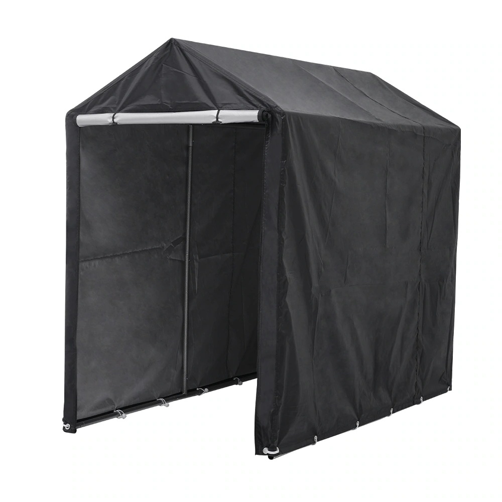 1854【ブラック】サイクルハウス 1~3台 耐水圧3000mm 防水 保管 雨よけ 日よけ 耐久性 サイクルガレージ 自転車置き場 物置 駐輪場 サイクルポート バイク用