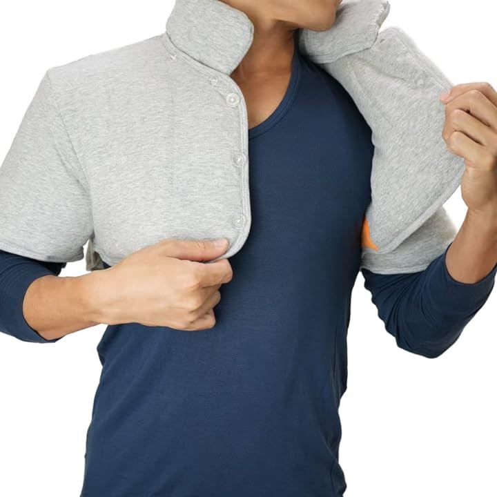 肩当て コットン生地 肩あて 寝具 男女兼用 メンズ レディース( グレー, 2XL)