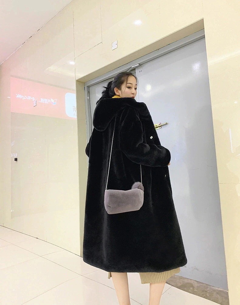 秋 冬新作 韓国ファッションエコファー コート ふわふわ モコモココート ボアパーカー レディース 冬アウター モコモコ 防寒可愛い 膝下丈 肌触り良く 柔らい おしゃれ 大人