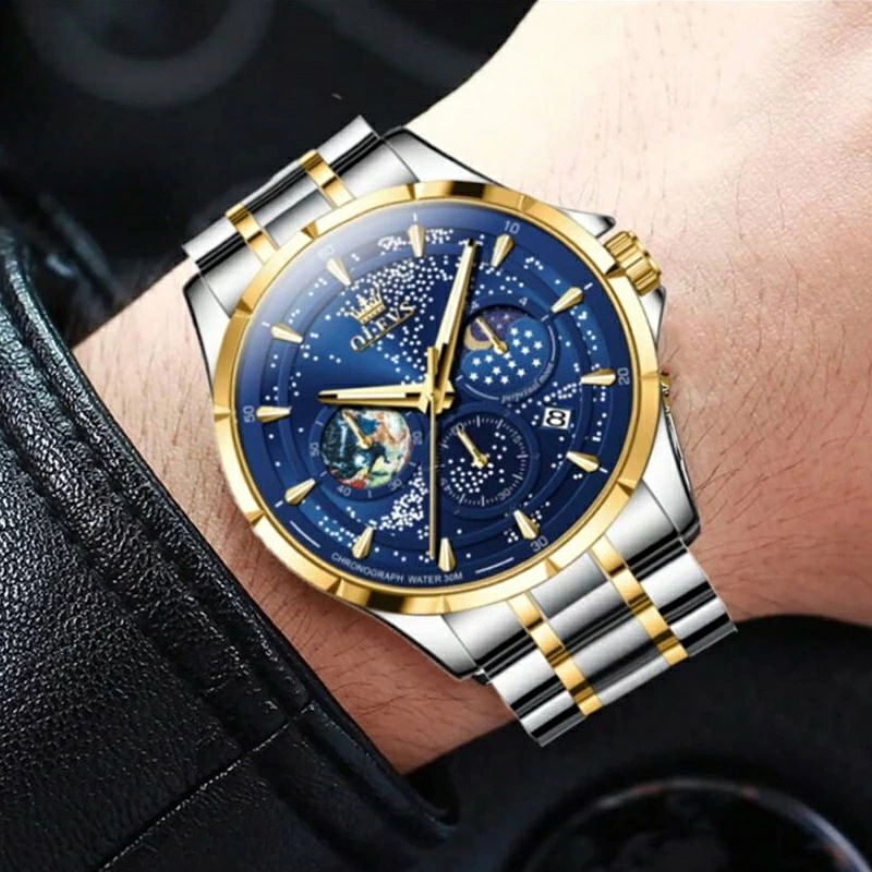 メンズ 防水 ルミナス 石英 ステンレススチール 腕時計 カレンダー クロノグラフビジネスにも最適なメンズ高級腕時計ファッション時計は服装に合わせられるメンズギフト メンズ 防水 ルミナス 石英 ステンレススチール 腕時計 カレンダー クロノグラフビジネスにも最適なメンズ高級腕時計ファッション時計は服装に合わせられるメンズギフト