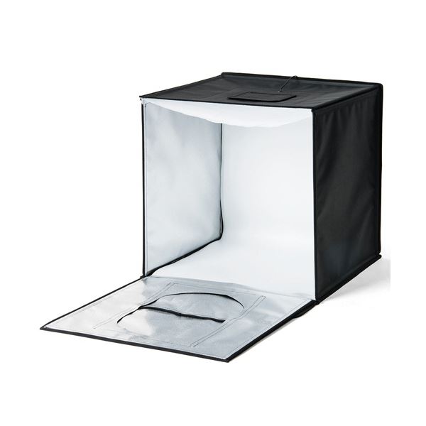 サンワダイレクト撮影ボックス (LEDライト付6000lm/50x50cm/折りたたみ可能) 200-DG016 1個 サンワダイレクト撮影ボックス (LEDライト付6000lm/50x50cm/折りたたみ可能) 200-DG016 1個