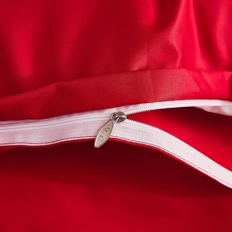 今の流行シンプルな結婚式赤大柄キルトカバーシートスタイル 4 点セット新婚キルト寝具 今の流行シンプルな結婚式赤大柄キルトカバーシートスタイル 4 点セット新婚キルト寝具