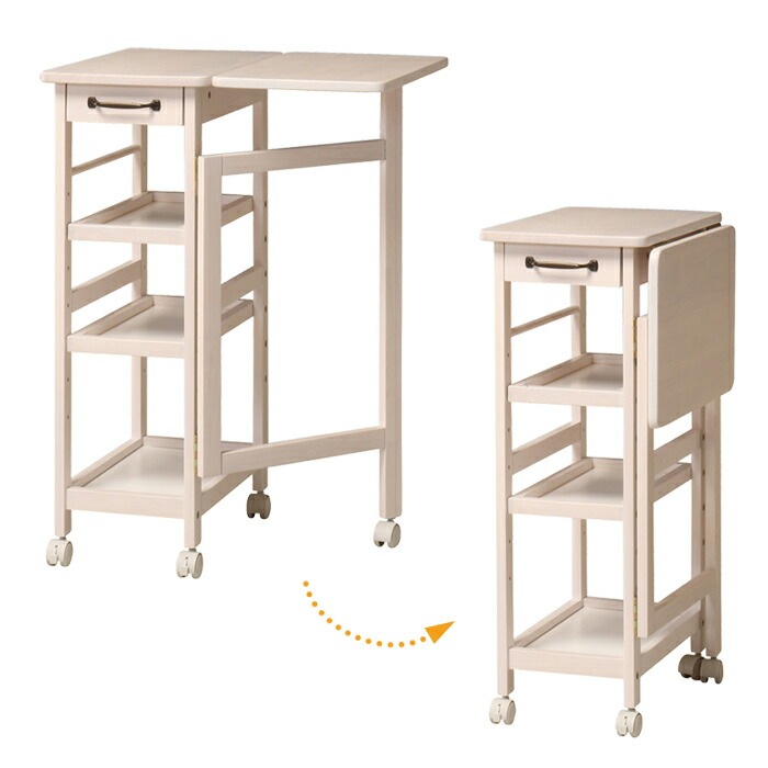バタフライワゴン 幅60-32.5 奥行45 高さ85 バタフライテーブル キャスター付き ワゴン テーブル ワゴン バタフライ 引き出し付き MIGNON バタフライワゴン 幅60-32.5 奥行45 高さ85 バタフライテーブル キャスター付き ワゴン テーブル ワゴン バタフライ 引き出し付き MIGNON