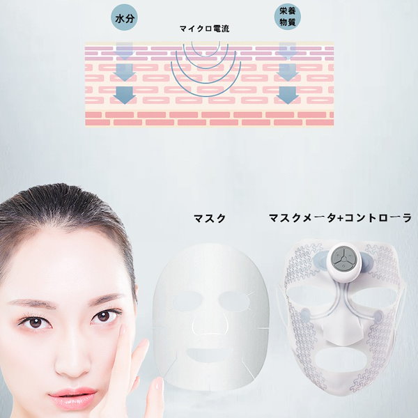 Qoo10] 美顔器 LED美容マスク 光美容器 顔ケ