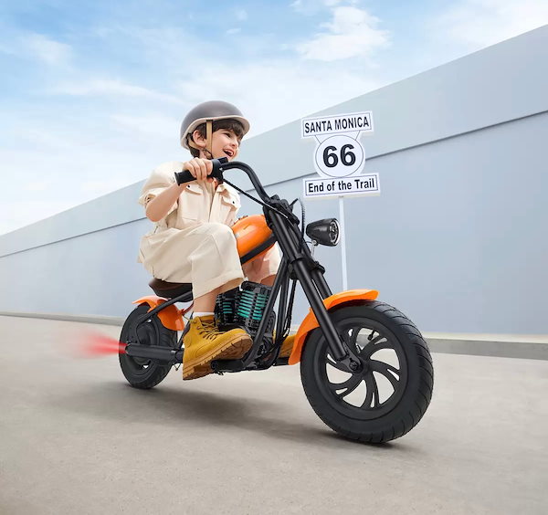 ハイパーゴーゴー　子供用電動乗用バイク チョッパー Qoo10] ハイパーゴーゴー 子ども用電動乗用 バイ