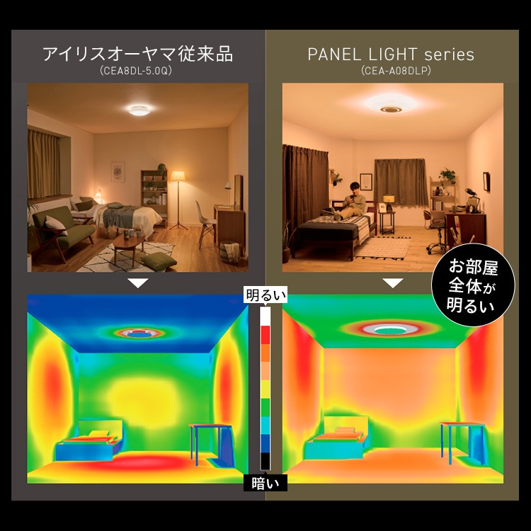 【公式】シーリングライト led 12畳 調光調色 おしゃれ 明るい リモコン付 照明器具 リビング 取付簡単 5年保証 パネルライト [安心延長保証対象]