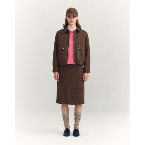 (ヘッジスレディース) 24FW ヘリントンジャケットブラウン HSJU4D994W2