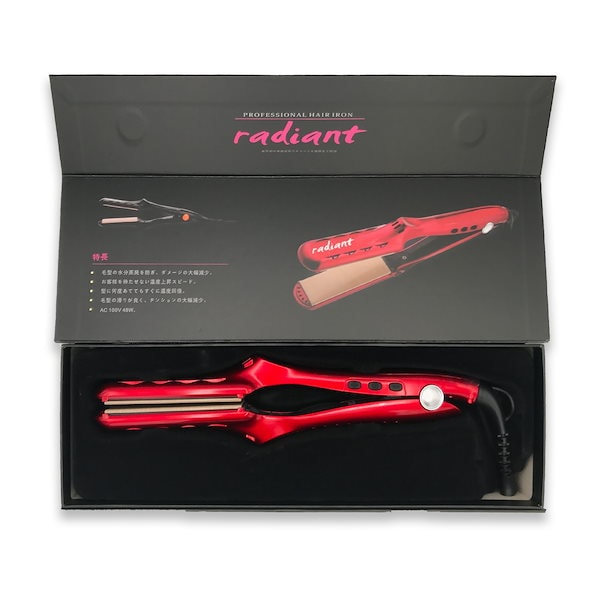 radiant シルクプロヘアアイロン 35mm レッド シルクプロアイロン ラディアント 35mmレッド | 理美容電気