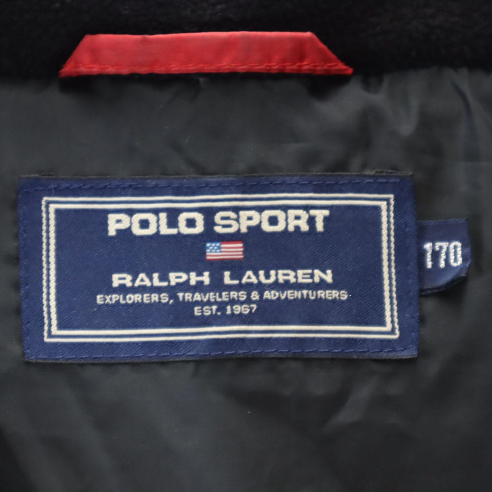 ポロスポーツラルフローレン 2WAY ダウンジャケット 170 赤系 POLO SPORT RALPH LAUREN キッズ
