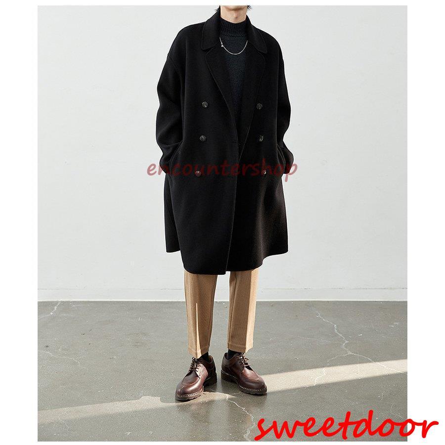 チェスターコート メンズ カシミヤ コート 100％ウール 秋冬 アウター ロングコート きれいめ ビジネス 通勤 普段使い 上品 30代 40代 50代