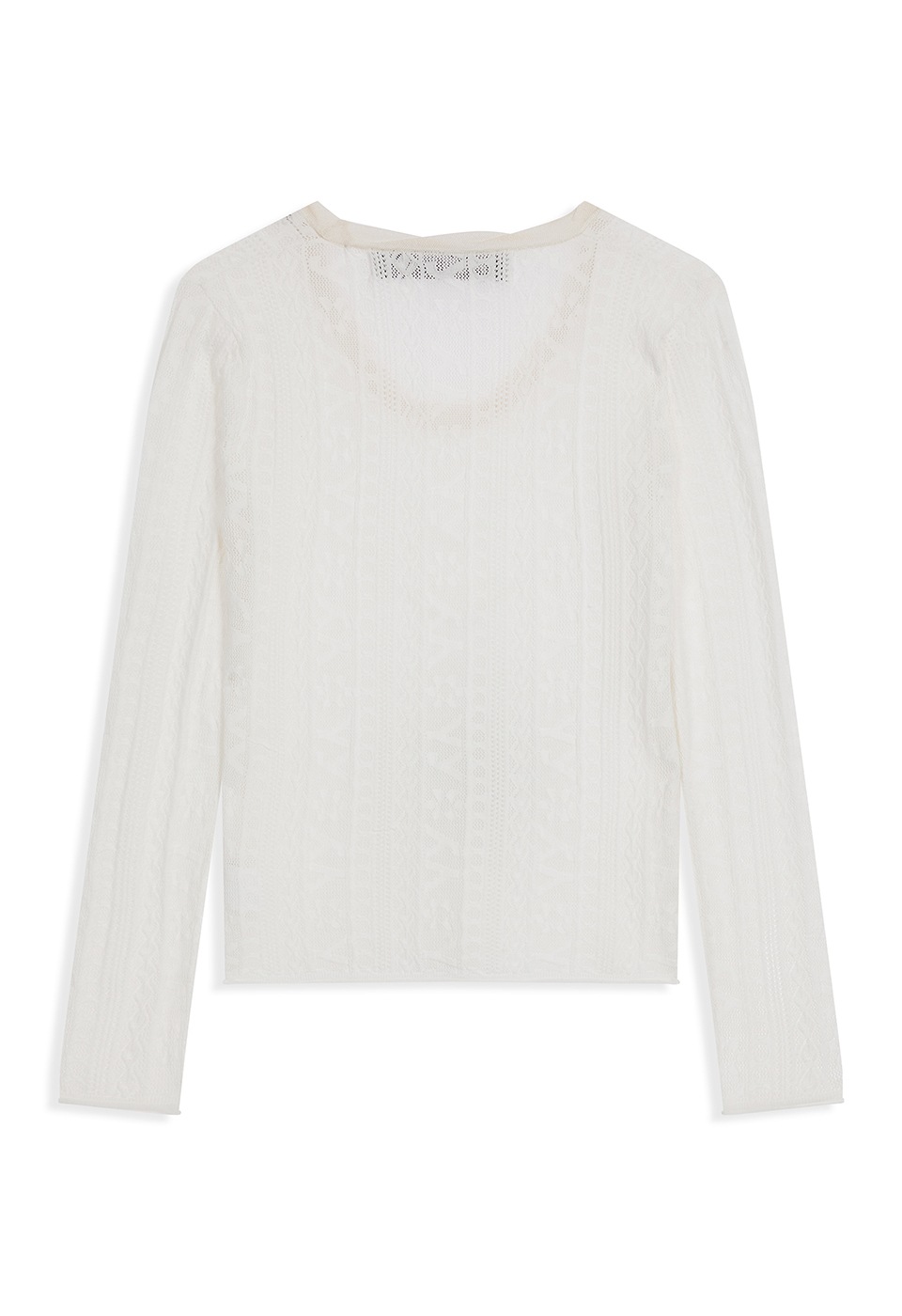 【OPEN Yy】 YY JACQUARD PULLOVER : WHITE 【OPEN Yy】 YY JACQUARD PULLOVER : WHITE