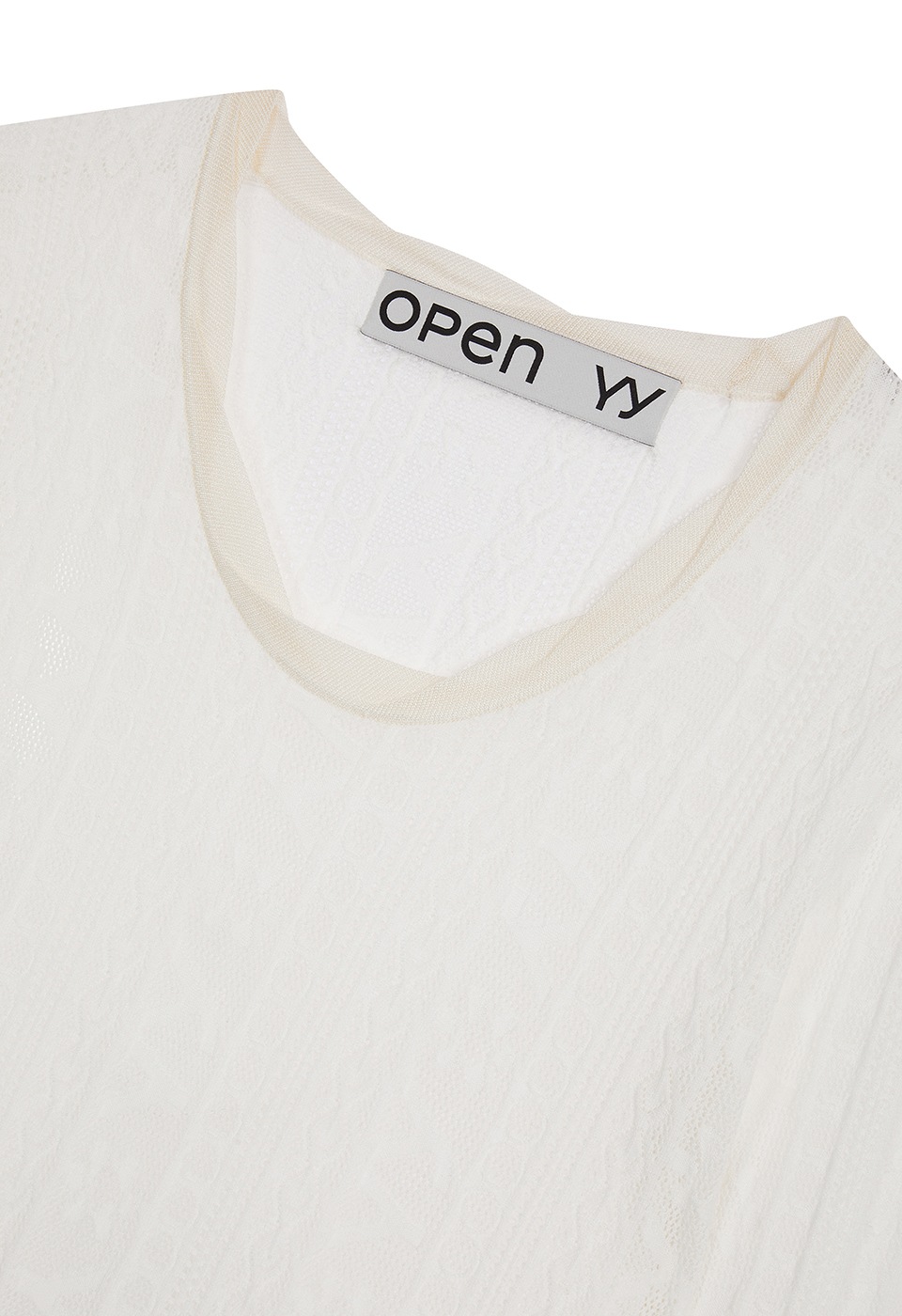 【OPEN Yy】 YY JACQUARD PULLOVER : WHITE 【OPEN Yy】 YY JACQUARD PULLOVER : WHITE