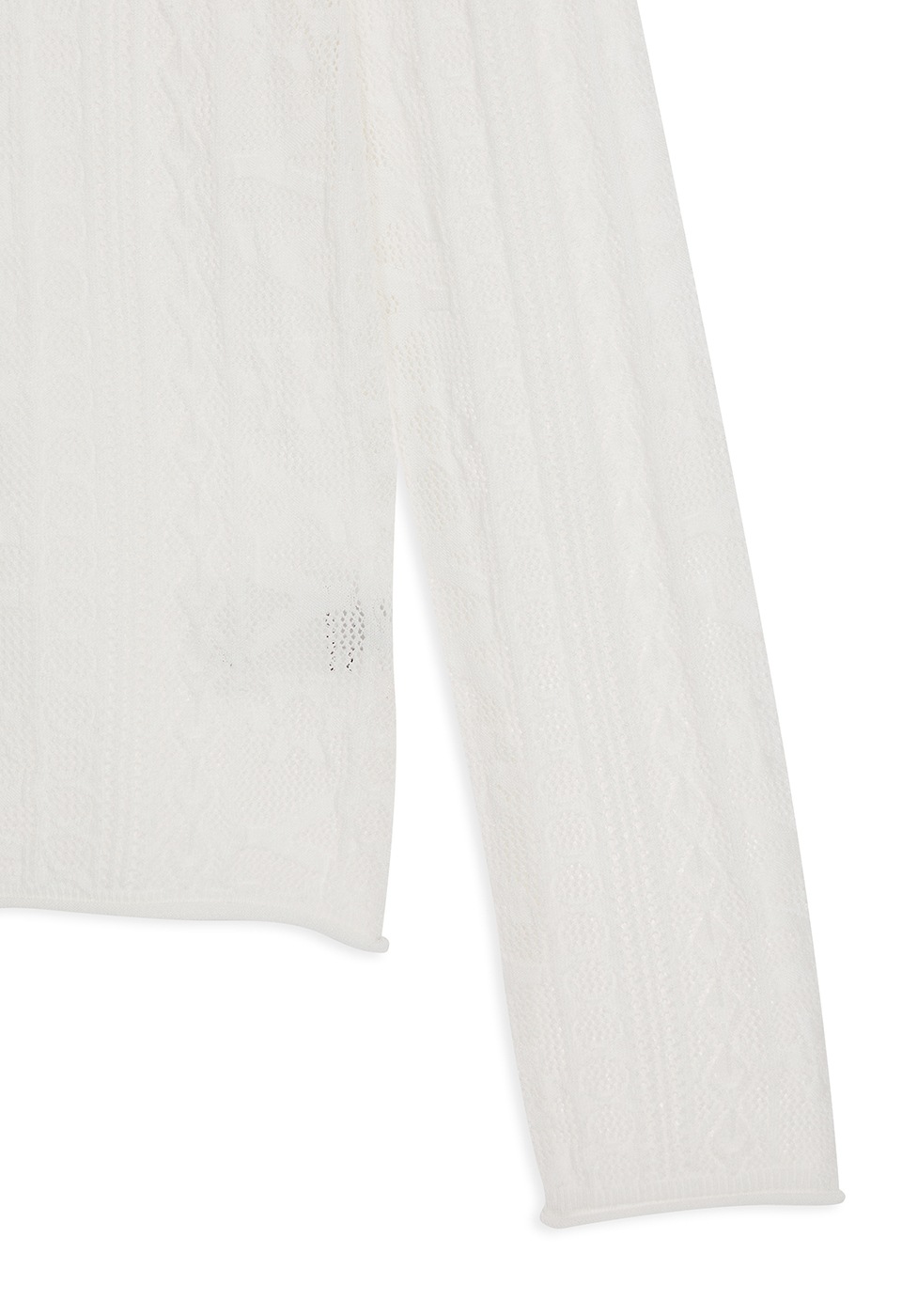 【OPEN Yy】 YY JACQUARD PULLOVER : WHITE 【OPEN Yy】 YY JACQUARD PULLOVER : WHITE