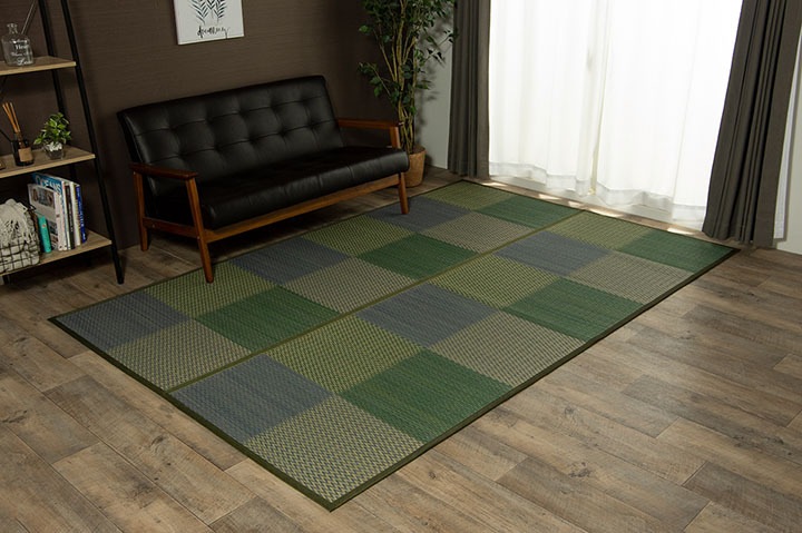 い草ラグ い草 ラグ カーペット 江戸間 4.5畳 上敷き ござ おしゃれ 夏 ラグ 格子 市松 和風 モダン いぐさ 井草 イ草 ラグ 裏貼 江戸間4.5畳 約261×261cm い草ラグ い草 ラグ カーペット 江戸間 4.5畳 上敷き ござ おしゃれ 夏 ラグ 格子 市松 和風 モダン いぐさ 井草 イ草 ラグ 裏貼 江戸間4.5畳 約261×261cm