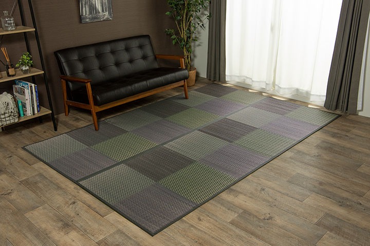 い草ラグ い草 ラグ カーペット 江戸間 4.5畳 上敷き ござ おしゃれ 夏 ラグ 格子 市松 和風 モダン いぐさ 井草 イ草 ラグ 裏貼 江戸間4.5畳 約261×261cm い草ラグ い草 ラグ カーペット 江戸間 4.5畳 上敷き ござ おしゃれ 夏 ラグ 格子 市松 和風 モダン いぐさ 井草 イ草 ラグ 裏貼 江戸間4.5畳 約261×261cm