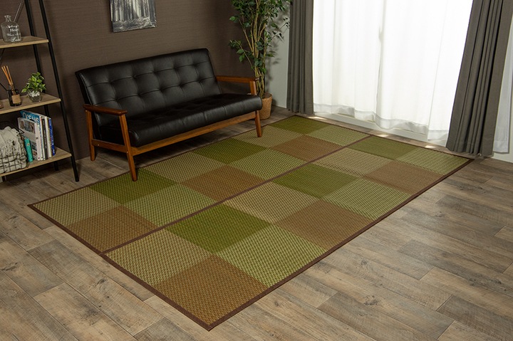 い草ラグ い草 ラグ カーペット 江戸間 4.5畳 上敷き ござ おしゃれ 夏 ラグ 格子 市松 和風 モダン いぐさ 井草 イ草 ラグ 裏貼 江戸間4.5畳 約261×261cm い草ラグ い草 ラグ カーペット 江戸間 4.5畳 上敷き ござ おしゃれ 夏 ラグ 格子 市松 和風 モダン いぐさ 井草 イ草 ラグ 裏貼 江戸間4.5畳 約261×261cm