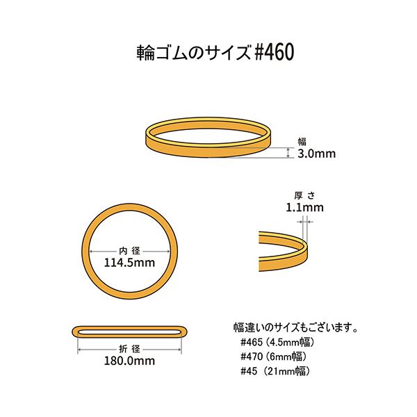 （まとめ） 共和 オーバンド#460 内径114.5mm 50g入 透明袋 GPA-N-001 1袋 [x10セット]