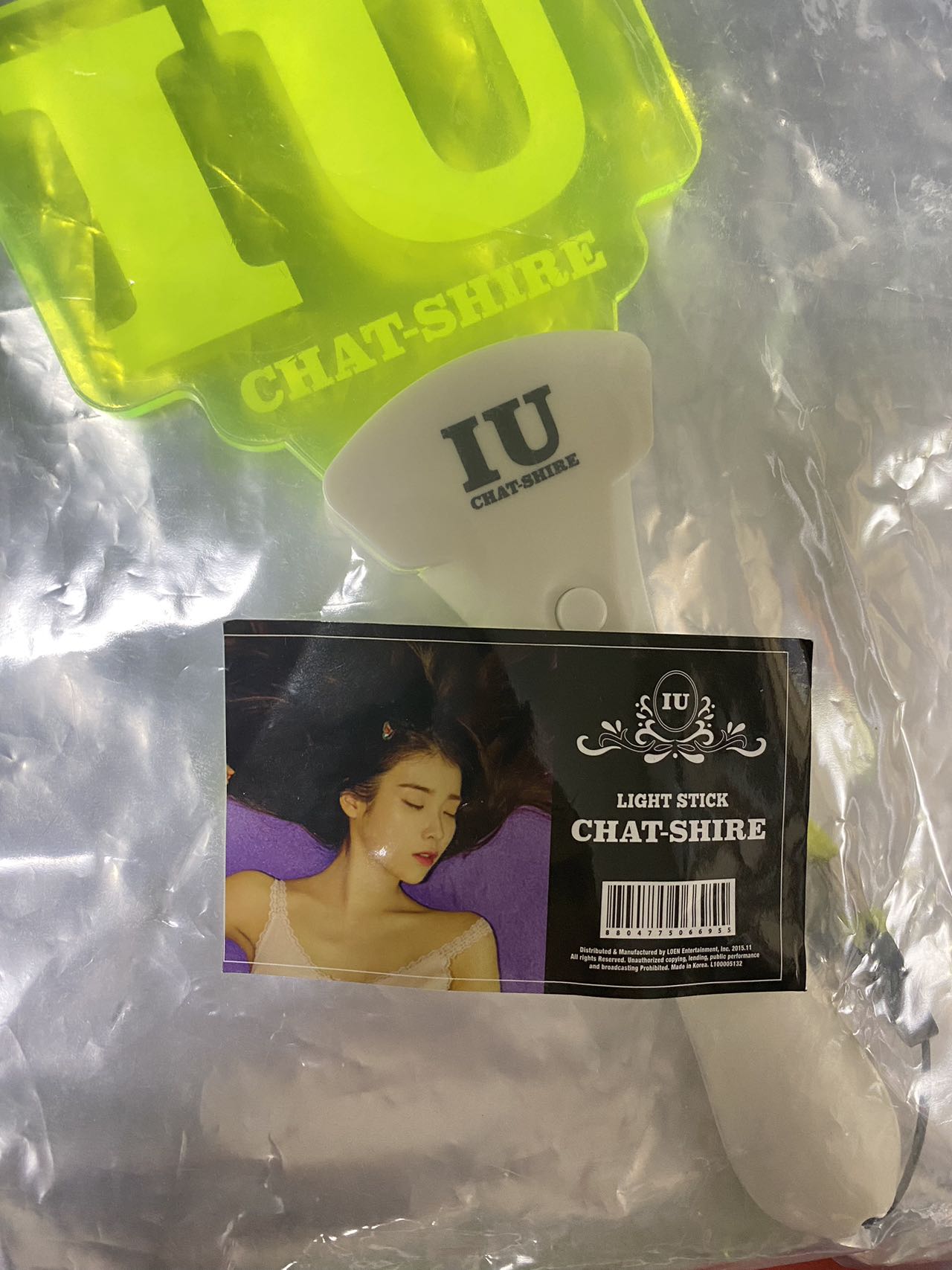 IU 2015年コンサート ペンライト チャットシェア アイユ 아이유 IU 2015 CHAT-SHIRE ペンライト IU 2015 コンサート ペンライト