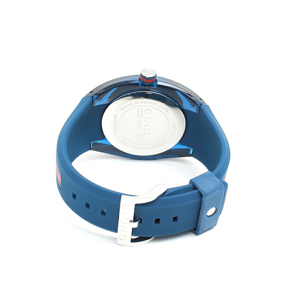 グッチ GUCCI腕時計YA137104メンズレディースシンクSYNCクォーツブルー グッチ GUCCI腕時計YA137104メンズレディースシンクSYNCクォーツブルー