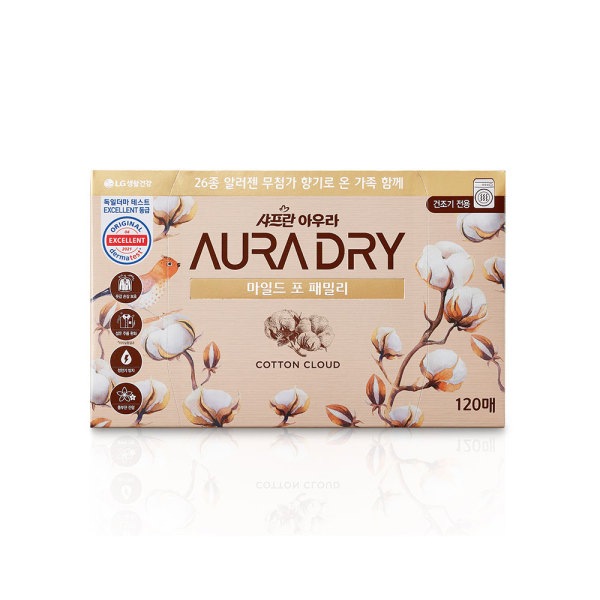 オーラドライシートマイルドフォーファミリー120枚 オーラドライシートマイルドフォーファミリー120枚