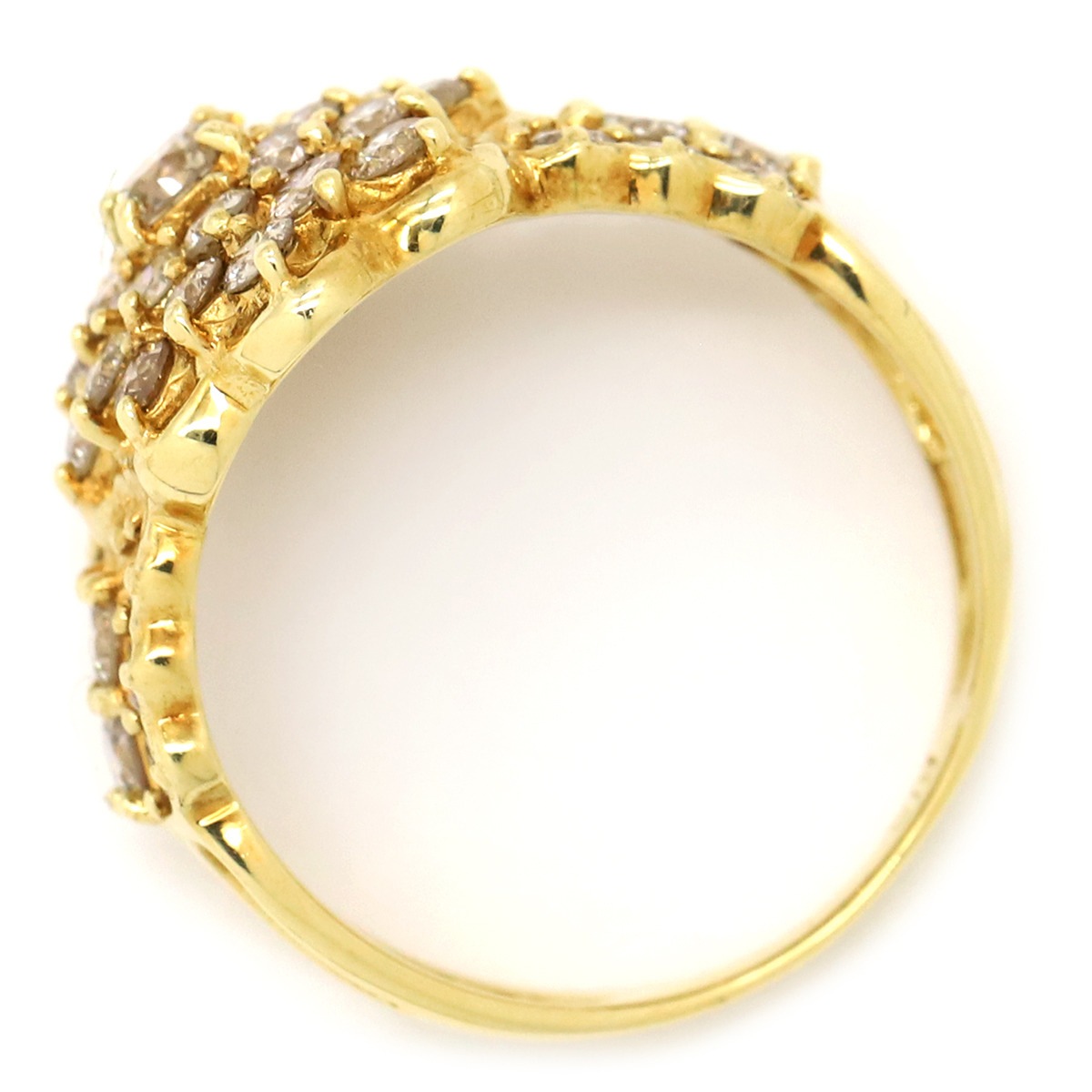 リング 指輪 ダイヤリング K18YG ダイヤモンド イエローゴールド 8.5号【中古】 リング 指輪 ダイヤリング K18YG ダイヤモンド イエローゴールド 8.5号【中古】