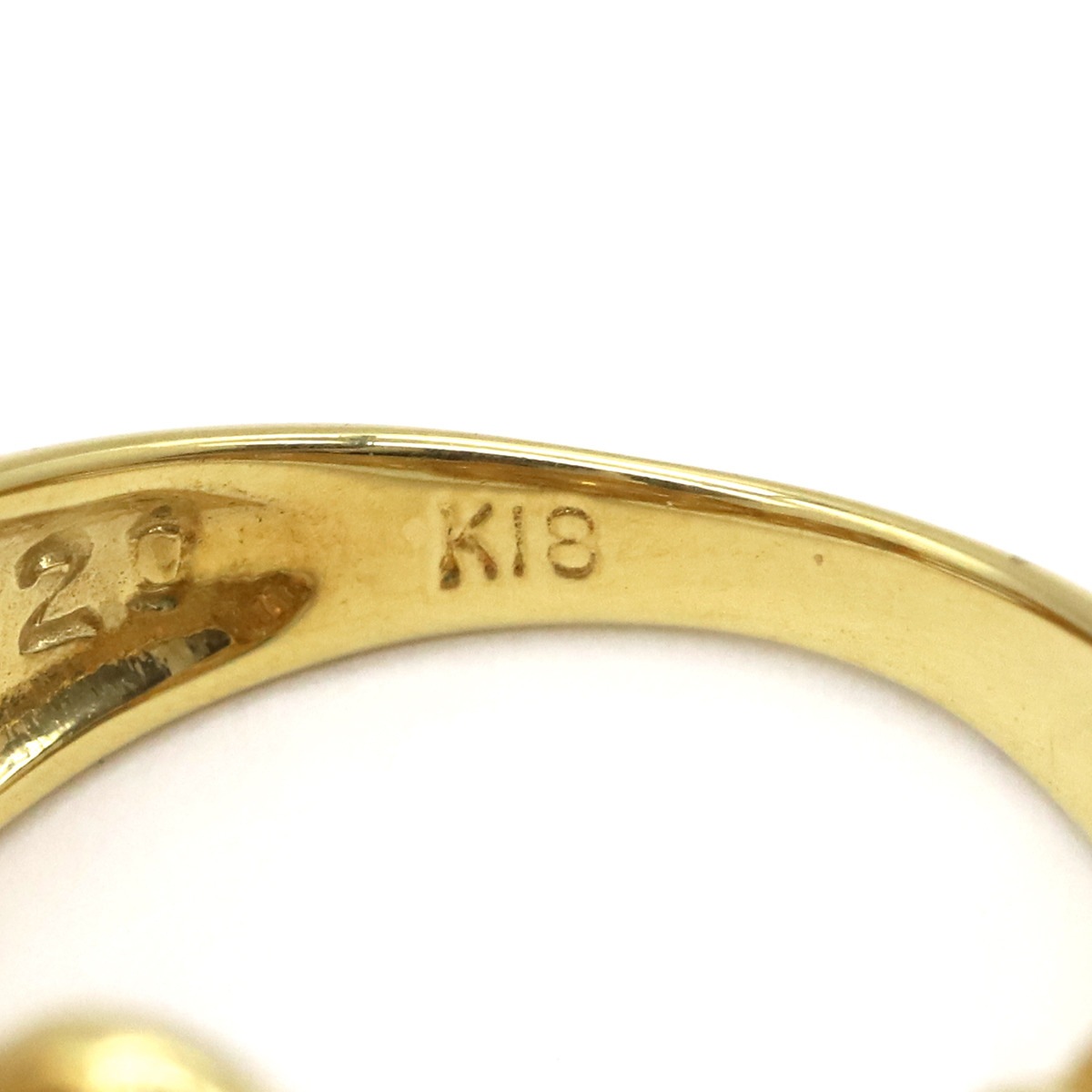 リング 指輪 ダイヤリング K18YG ダイヤモンド イエローゴールド 8.5号【中古】 リング 指輪 ダイヤリング K18YG ダイヤモンド イエローゴールド 8.5号【中古】