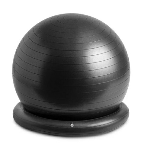 erugam バランスボール 腰にイイス 65cm ブラック 安定リング ポンプ付 #54146 erugam バランスボール 腰にイイス 65cm ブラック 安定リング ポンプ付 #54146