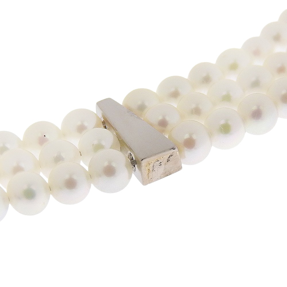 ベビーパール 3連 ネックレス K14ホワイトゴールド 真珠 約20.1g レディース 中古品 Aランク ベビーパール 3連 ネックレス K14ホワイトゴールド 真珠 約20.1g レディース 中古品 Aランク