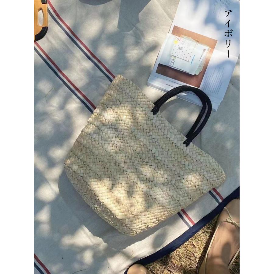 【夏セール！】かごバッグ バスケット トートバッグ サマーバッグ 夏 ワンハンドル ストローバッグ 【akbss24-557】【予約販売：15-20日】宅込
