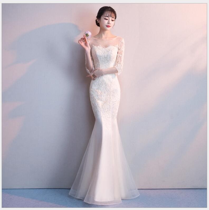 マーメイドドレス ロングドレス ウエディングドレス 袖あり パーディードレス セクシー 大人 結婚式 二次会 舞台用 披露宴 演奏会 発表会 ピアノ イベント用 20代 30代 40代 発表会 舞台衣 マーメイドドレス ロングドレス ウエディングドレス 袖あり パーディードレス セクシー 大人 結婚式 二次会 舞台用 披露宴 演奏会 発表会 ピアノ イベント用 20代 30代 40代 発表会 舞台衣