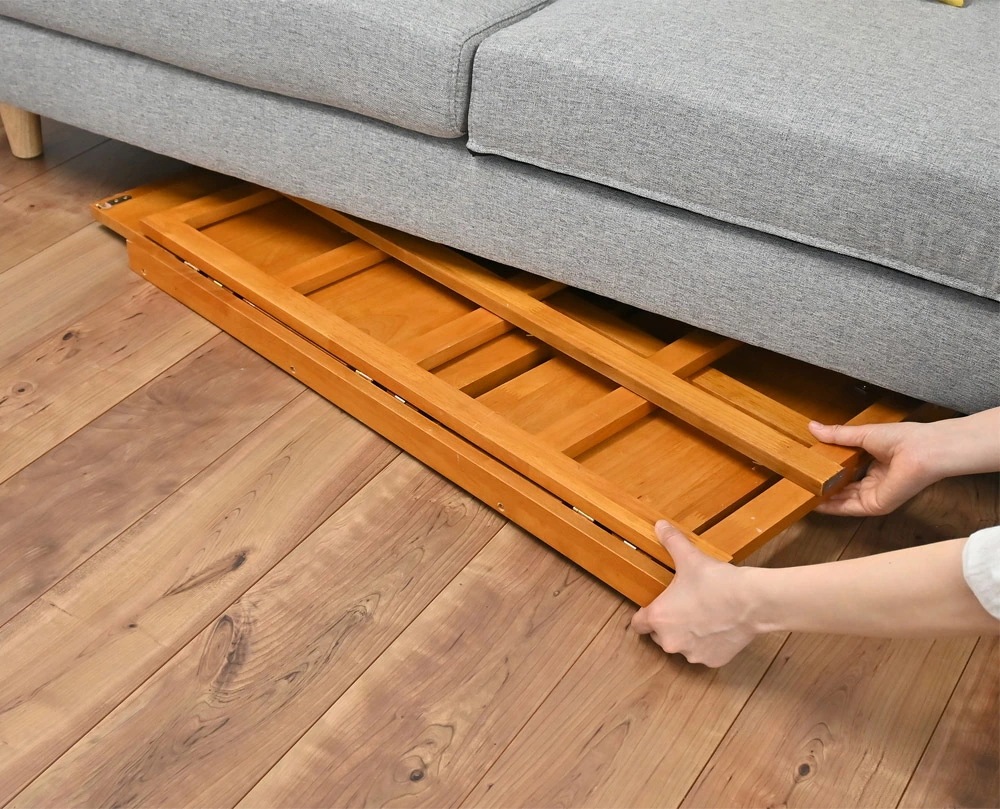 シェルフ 折りたためる 天然木 収納棚 木棚 ラック 木製ラック 折り畳み 新生活 フクダクラフト RF-8744-BR