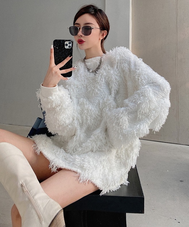 トップス 袖あり 長袖 ラウンドネック もこもこ モコモコ ふわふわ ファー フェイクファー 厚手 異素材MIX かわいい 大人可愛い シンプル 上品 おしゃれ 大人可愛い 大人女子 キュート 個性的 トップス 袖あり 長袖 ラウンドネック もこもこ モコモコ ふわふわ ファー フェイクファー 厚手 異素材MIX かわいい 大人可愛い シンプル 上品 おしゃれ 大人可愛い 大人女子 キュート 個性的