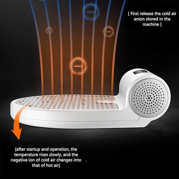 Qoo10] ボディドライヤー 乗れる扇風機 マイナス