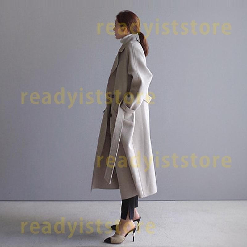 チェスターコート ロングコート ファッション コート ステンカラーコート アウター トレンチコート レディース 通学 通勤 シンプル 開襟 秋冬 韓国風 ロング丈