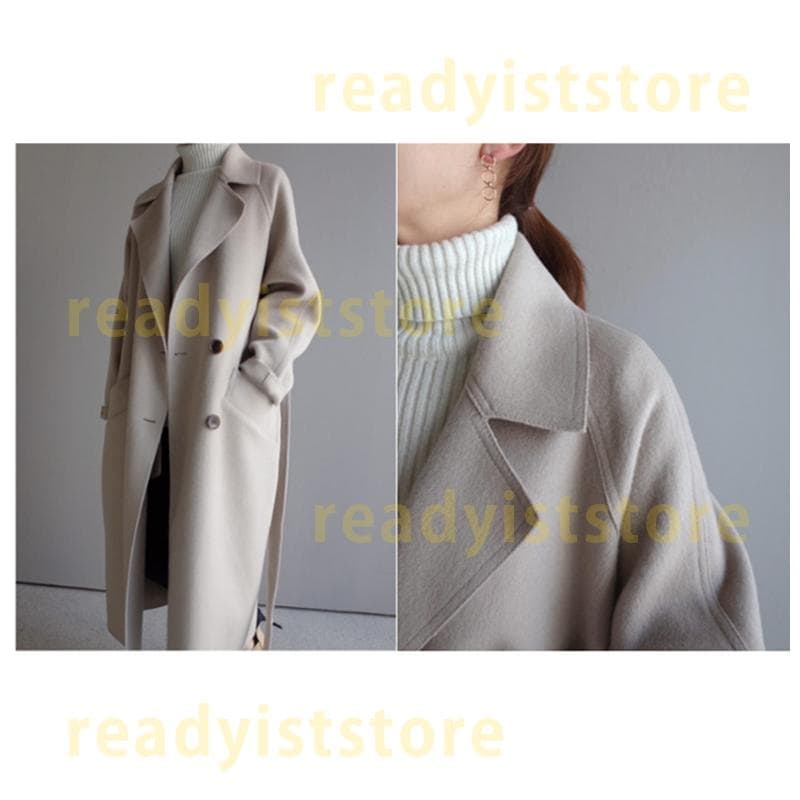 チェスターコート ロングコート ファッション コート ステンカラーコート アウター トレンチコート レディース 通学 通勤 シンプル 開襟 秋冬 韓国風 ロング丈