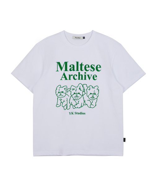 SEVENTEEN ミンギュ着用/Maltese archive line graphic half sleeve tshirts /半袖 Tシャツ/ユニセックス