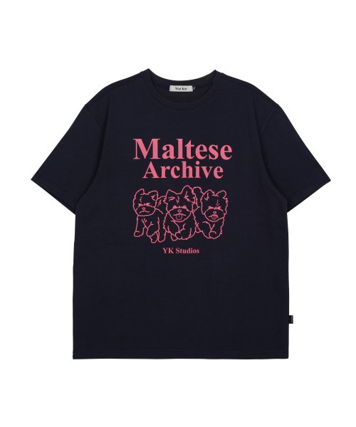 SEVENTEEN ミンギュ着用/Maltese archive line graphic half sleeve tshirts /半袖 Tシャツ/ユニセックス