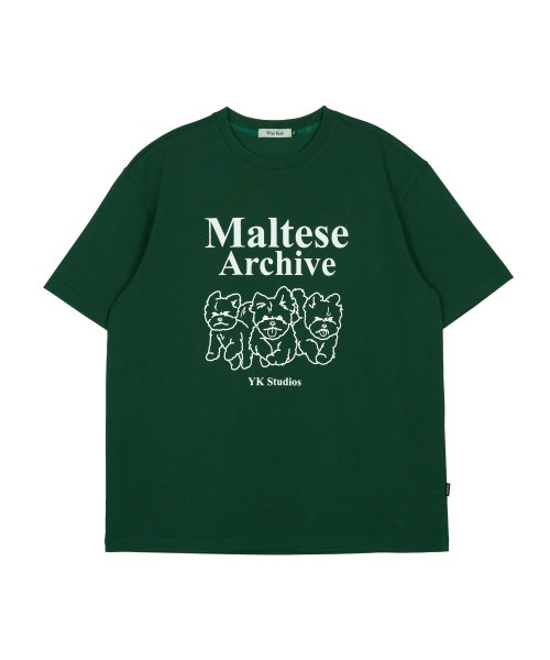 SEVENTEEN ミンギュ着用/Maltese archive line graphic half sleeve tshirts /半袖 Tシャツ/ユニセックス