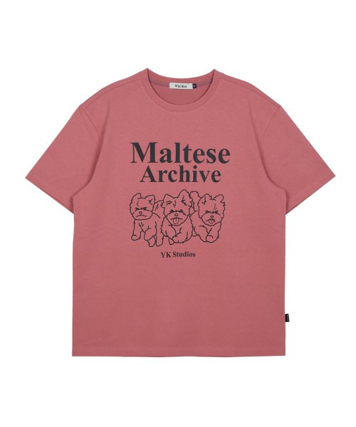 SEVENTEEN ミンギュ着用/Maltese archive line graphic half sleeve tshirts /半袖 Tシャツ/ユニセックス