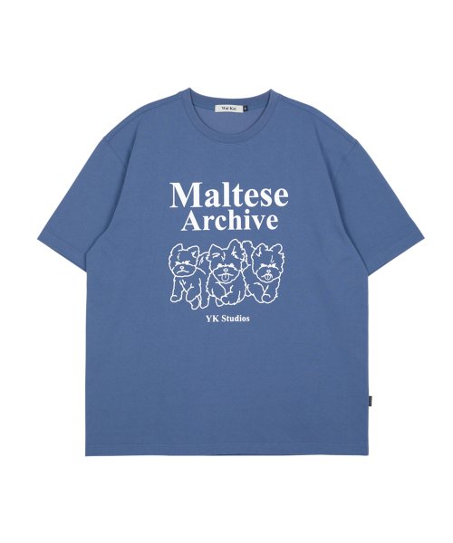 SEVENTEEN ミンギュ着用/Maltese archive line graphic half sleeve tshirts /半袖 Tシャツ/ユニセックス
