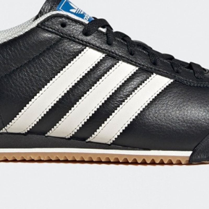 アディダスキック 74-コアブラ ストライプ ロゴ レースアップ