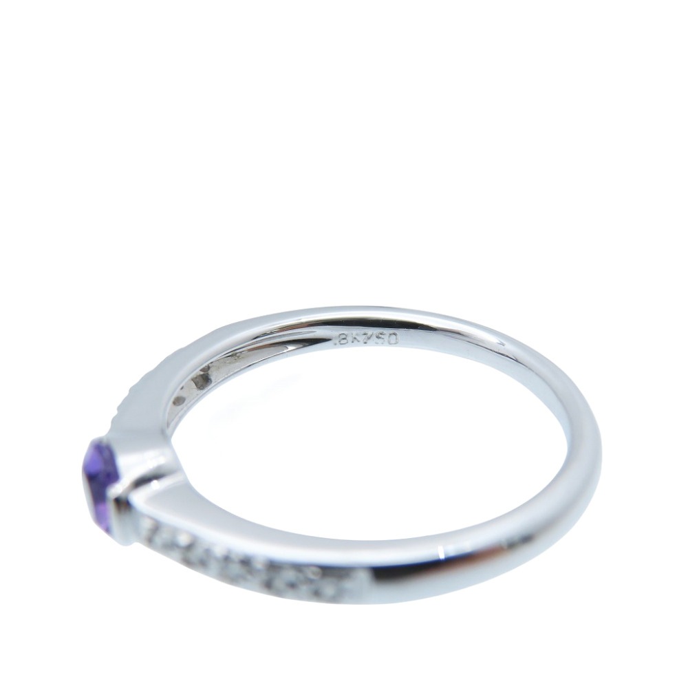 美品 キングス ジュエリー リング・指輪 K18ホワイトゴールド/アメジスト/ダイヤモンド 13号 パープル 0031【中古】KINGS JEWELRY レディース 美品 キングス ジュエリー リング・指輪 K18ホワイトゴールド/アメジスト/ダイヤモンド 13号 パープル 0031【中古】KINGS JEWELRY レディース