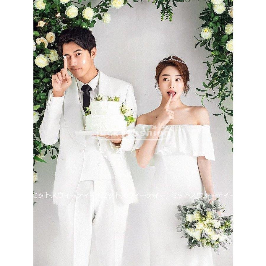 ウェディングドレス白スレンダードレスウエディングドレス二次会花嫁パーティードレス披露宴ブライダル結婚式ロングドレス演奏会オフショルダー