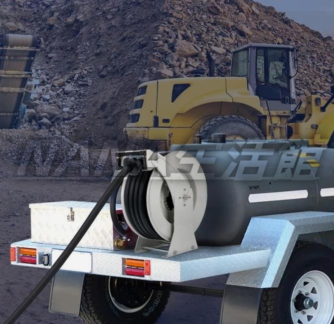 ディーゼル燃料ホースリール 格納式 燃料ノズル付き 6インチ*15M 自動回転巻き取り スプリング駆動 ディーゼルホースリール 300PSI 産業用