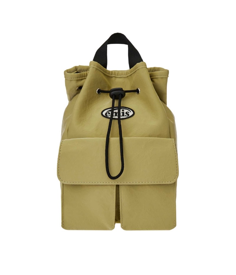 MINI WAPPEN POCKET BACKPACK (RENEWAL)-BLACK / MUSTARD